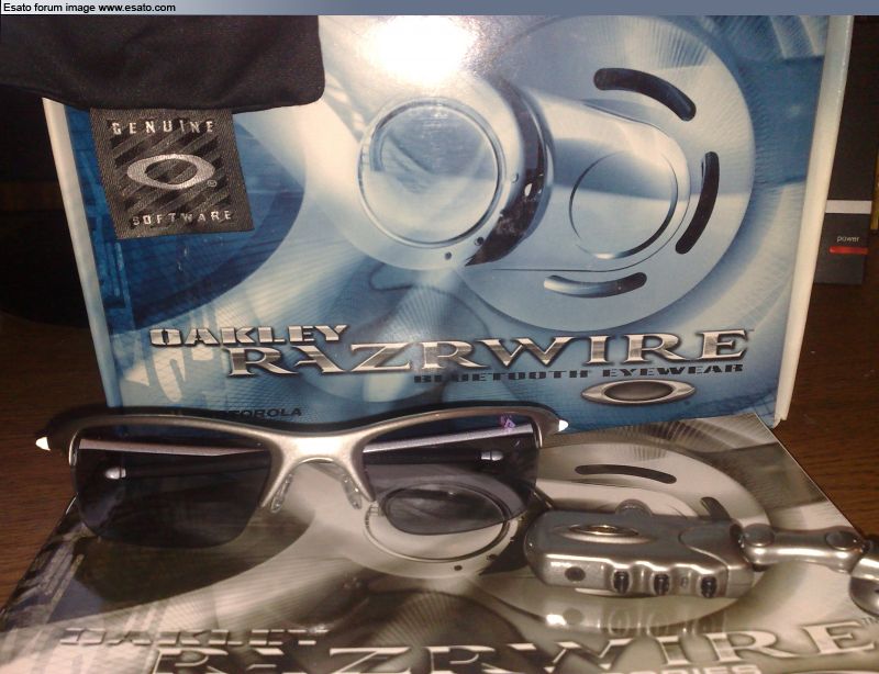 FS: Oakley Razrwire sunglasses Inc Motorola Bluetooth headset Sold