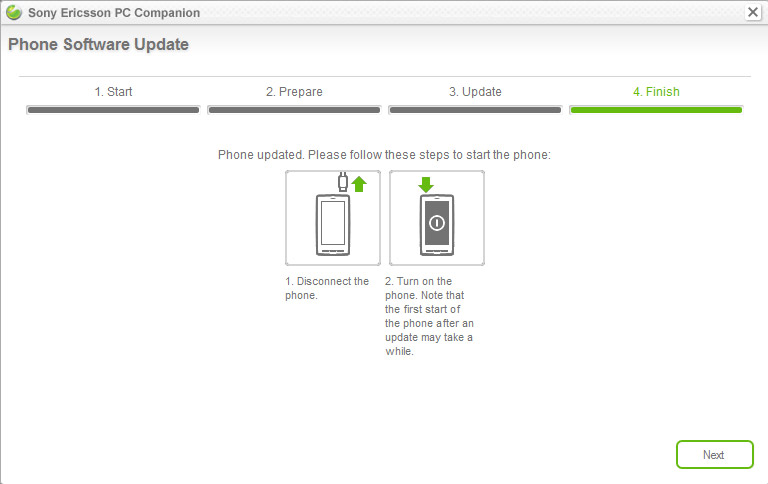 Xperia X10 Android updated to version 2.1