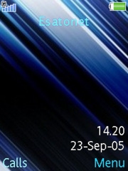 Smooth blue theme for Sony Ericsson T650